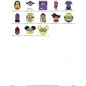Package Despicable Me Embroidery Designs 04